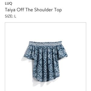 NWT Stitchfix Luq Off The shoulder top